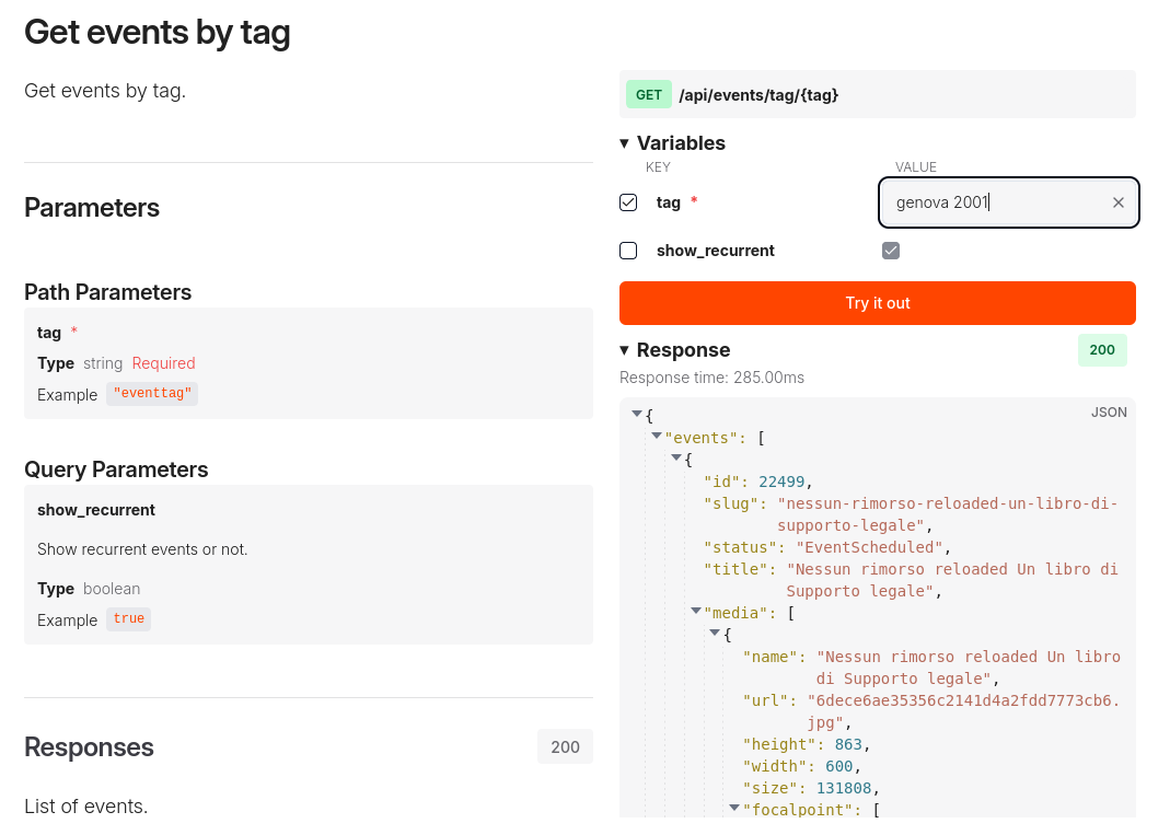 API example