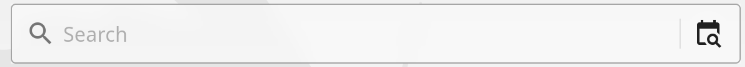 Date selector in search field
